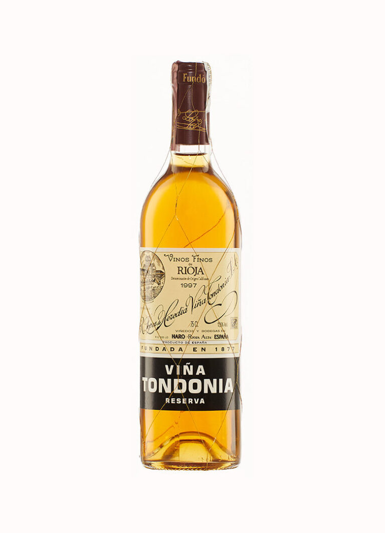 Botella de Viña Tondonia Blanco Reserva 1997 de López de Heredia