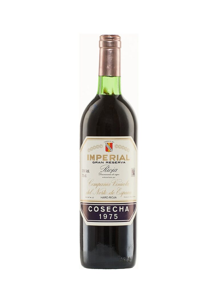 Botella de Imperial Gran Reserva 1975 de CVNE, Rioja